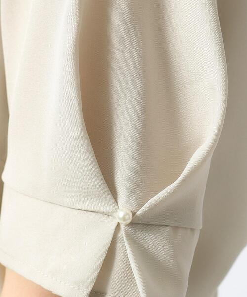 DRESKIP(ドレスキップ)の「◆【セットアップ可/洗濯後しわになりにくい】甘さ香る 麻調お袖タックブラウス(シャツ/ブラウス・レディース・ライトグレー/カーキ/サックスブルー/ネイビー・04/03/02)」の15枚目の写真