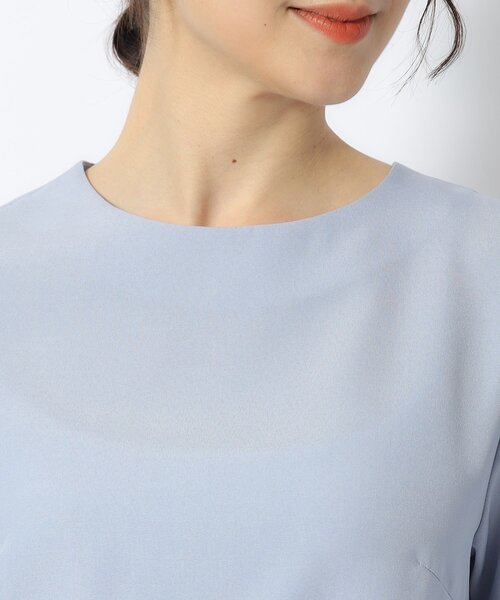 DRESKIP(ドレスキップ)の「◆【セットアップ可/洗濯後しわになりにくい】甘さ香る 麻調お袖タックブラウス(シャツ/ブラウス・レディース・ライトグレー/カーキ/サックスブルー/ネイビー・04/03/02)」の7枚目の写真