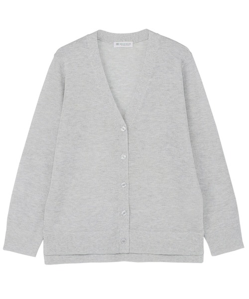 セール】サイドスリットVネックニットカーディガン（カーディガン