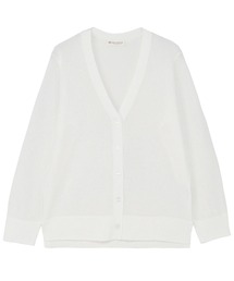カーディガン 「ZOZO限定」サイドスリット七分袖ルーズカーディガン レディース antiqua カーディガン レディース トップス 長袖 配色 送料無料