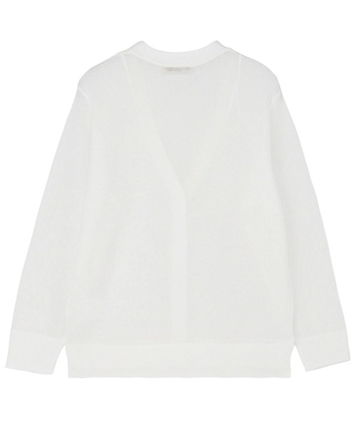 セール】サイドスリットVネックニットカーディガン（カーディガン