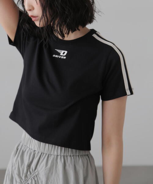 FREE'S MART(フリーズマート)の「コンパクトラインTシャツ(Tシャツ/カットソー・レディース・ホワイト/レッド/ブラック・FREE)」の2枚目の写真
