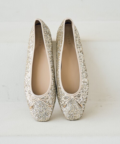 coen（コーエン）の「やみつきバレエシューズ（WEB限定サイズ）（バレエシューズ・レディース・ゴールド/その他1/その他2/シルバー/ブラック/その他3/その他4・22.5cm/23cm/23.5cm/24cm/24.5cm/25cm）」の9枚目の写真