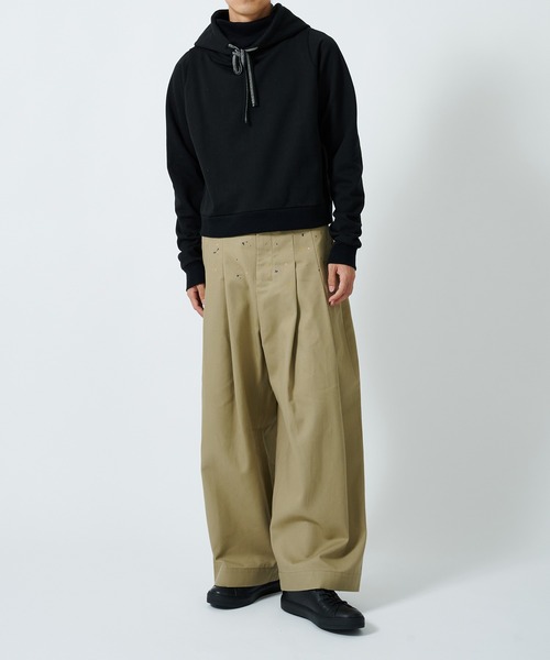 トップス shinyakozuka ordinary skinny hoodie SHINYA KOZUKA 24AW ORDINARY DIVING SKINNY HOODIE L COTTON