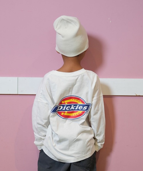 Dickies(ディッキーズ)の「【ムラサキスポーツ限定】Dickies/ディッキーズ キッズ 長袖Tシャツ ロンT バックプリント MS DK L/S Tシャツ 80753600(Tシャツ/カットソー・キッズ・ホワイト/グレー/ブラック・130cm/140cm/150cm/160cm)」の1枚目の写真