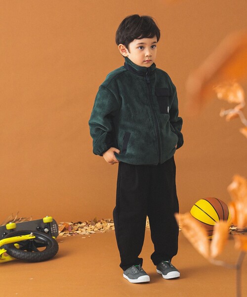 B:MING by BEAMS（ビーミングバイビームス）の「ボアフリース ブルゾン（90～150cm）（ブルゾン・キッズ・レッド系その他2/グリーン/ベージュ・130/120/110/100/90/150/140）」の12枚目の写真