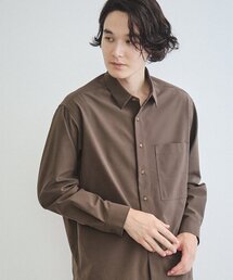 THE SHOP TK  | 【360°ストレッチ／セットアップ可】リッチポリシャツ(シャツ/ブラウス)