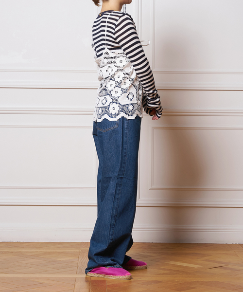 IENA LA BOUCLE(イエナラブークル)の「NEEDBY heritage/ニードバイヘリテージ KOH KOJIMA DK BLUE N1C601237KDB(デニムパンツ・レディース・ライトブルー・26/25/24)」の9枚目の写真