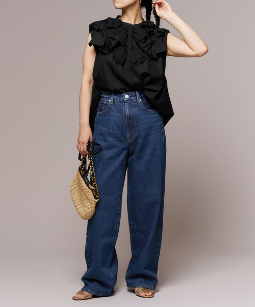IENA LA BOUCLE(イエナラブークル)の「NEEDBY heritage/ニードバイヘリテージ KOH KOJIMA DK BLUE N1C601237KDB(デニムパンツ・レディース・ライトブルー・26/25/24)」の18枚目の写真