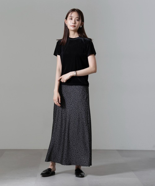 【セール】ドットプリントサテンバイアススカート（スカート）｜nano･universe（ナノユニバース）