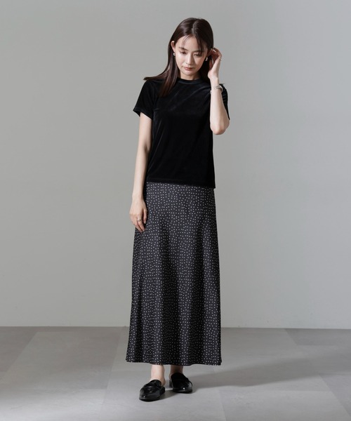 【セール】ドットプリントサテンバイアススカート（スカート）｜nano･universe（ナノユニバース）