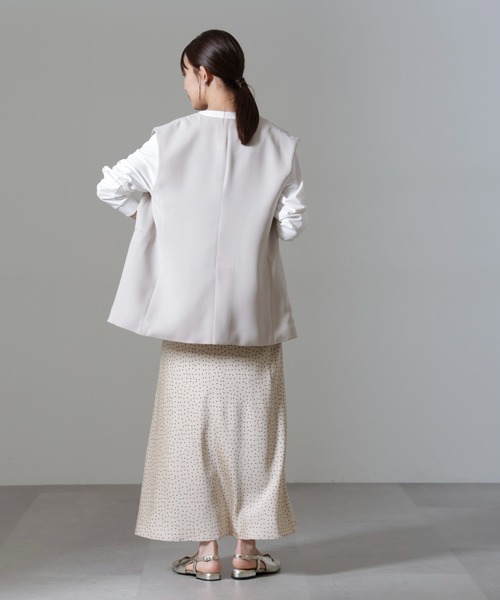 【セール】ドットプリントサテンバイアススカート（スカート）｜nano･universe（ナノユニバース）