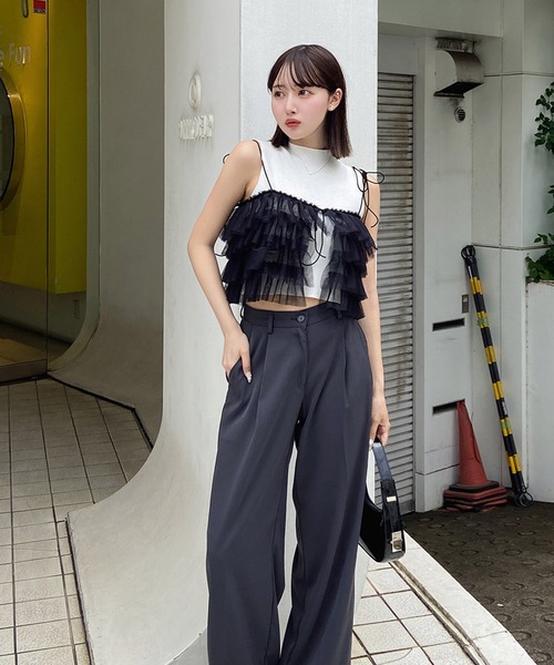 RiLi(リリ)の「チュールビスチェ【RL】(その他トップス・レディース・ホワイト/ブラック・FREE)」の10枚目の写真