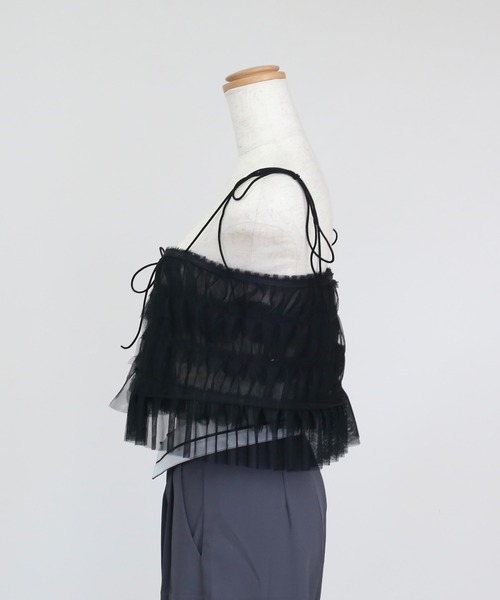 RiLi(リリ)の「チュールビスチェ【RL】(その他トップス・レディース・ホワイト/ブラック・FREE)」の14枚目の写真