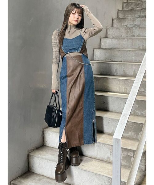 MURUA(ムルーア)の「ミクスチャーファインニット(ニット/セーター・レディース・オレンジ/ベージュ/ブラック/ブルー・FREE)」の11枚目の写真