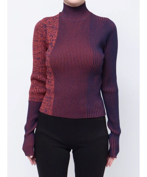 MURUA(ムルーア)の「ミクスチャーファインニット(ニット/セーター・レディース・オレンジ/ベージュ/ブラック/ブルー・FREE)」の13枚目の写真