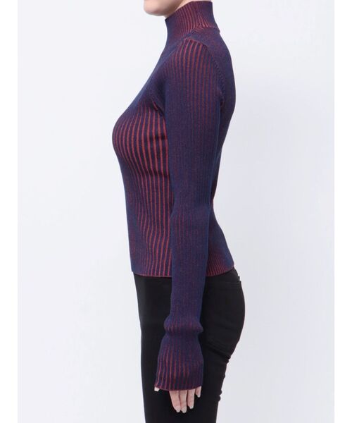 MURUA(ムルーア)の「ミクスチャーファインニット(ニット/セーター・レディース・オレンジ/ベージュ/ブラック/ブルー・FREE)」の14枚目の写真