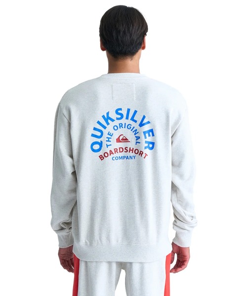 Quiksilver(クイックシルバー)の「ON TARGET CREW SWEAT/クイックシルバー長袖スウェットトレーナー(スウェット・メンズ・ブラック/レッド/ネイビー/ベージュ・LARGE/MEDIUM/SMALL/X-LARGE)」の1枚目の写真