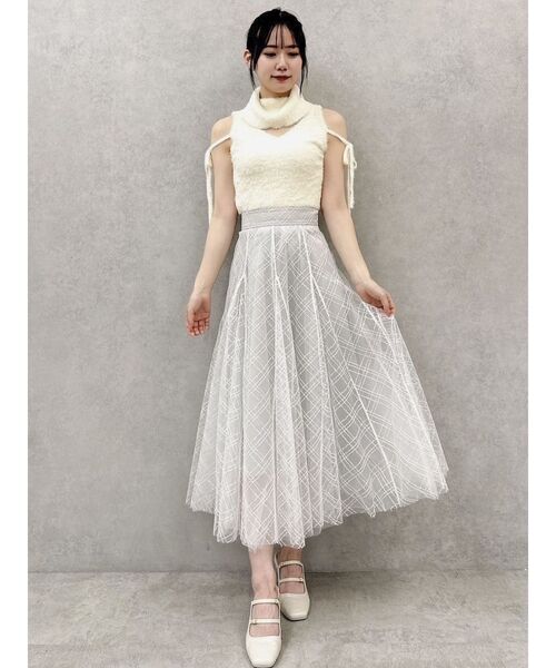 dazzlin（ダズリン）の「ミニシャギーオフタートル（ニット/セーター・レディース・オフホワイト/ライトグレー/ピンク/イエロー/モカ・FREE）」の18枚目の写真