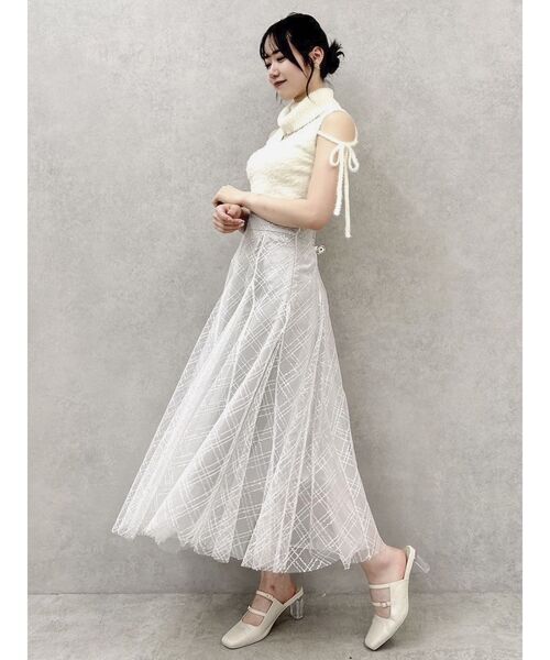 dazzlin（ダズリン）の「ミニシャギーオフタートル（ニット/セーター・レディース・オフホワイト/ライトグレー/ピンク/イエロー/モカ・FREE）」の17枚目の写真