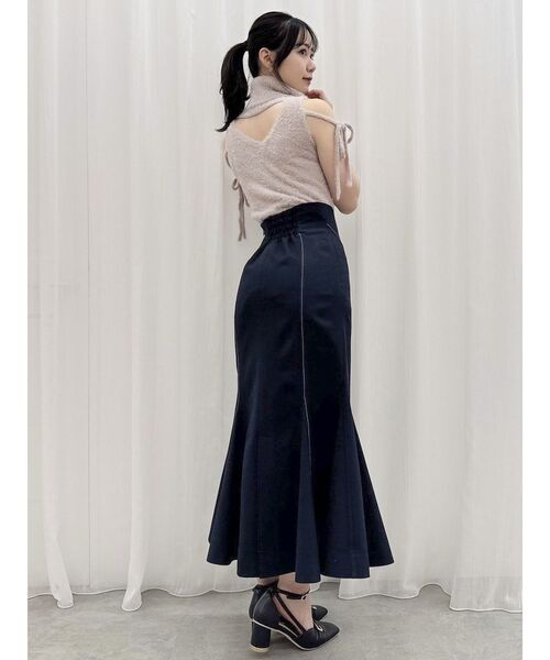 dazzlin（ダズリン）の「ミニシャギーオフタートル（ニット/セーター・レディース・オフホワイト/ライトグレー/ピンク/イエロー/モカ・FREE）」の10枚目の写真