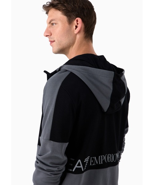 Athletic Colour Block cotton-blend tracksuit | EA7