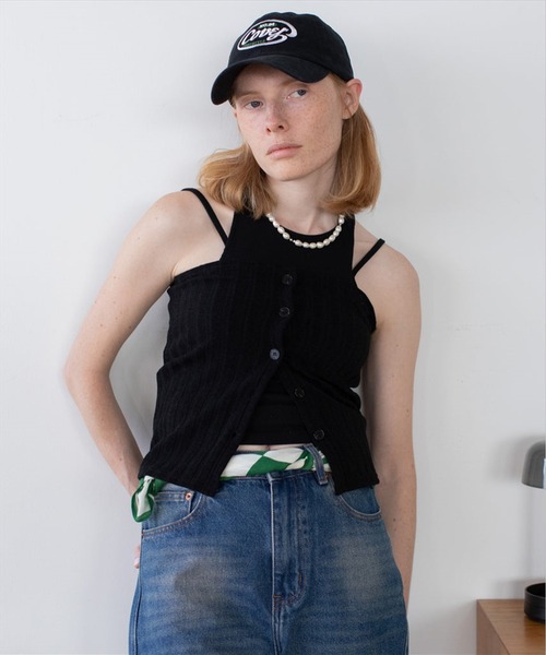 SUWDEE（スーディー）の「rib bustier tops（チューブトップ・レディース・ホワイト/ブラック・FREE）」の2枚目の写真
