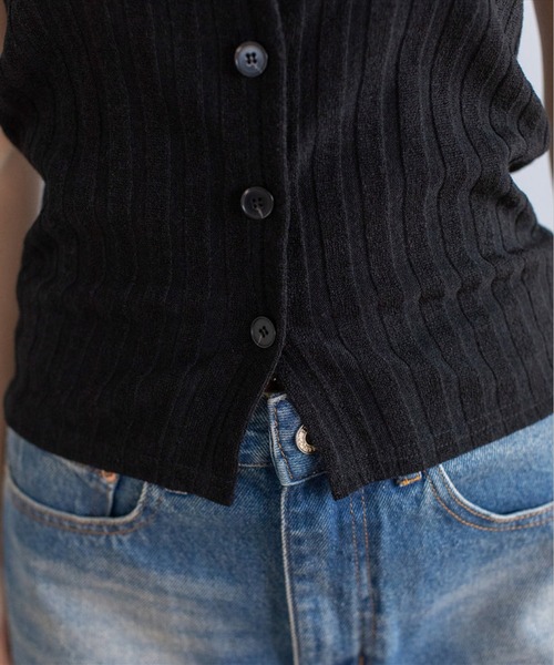 SUWDEE（スーディー）の「rib bustier tops（チューブトップ・レディース・ホワイト/ブラック・FREE）」の16枚目の写真