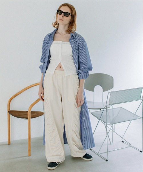 SUWDEE（スーディー）の「rib bustier tops（チューブトップ・レディース・ホワイト/ブラック・FREE）」の7枚目の写真