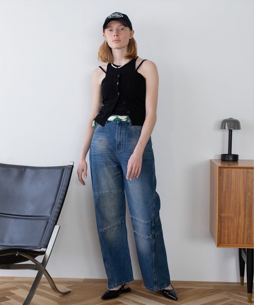 SUWDEE（スーディー）の「rib bustier tops（チューブトップ・レディース・ホワイト/ブラック・FREE）」の5枚目の写真