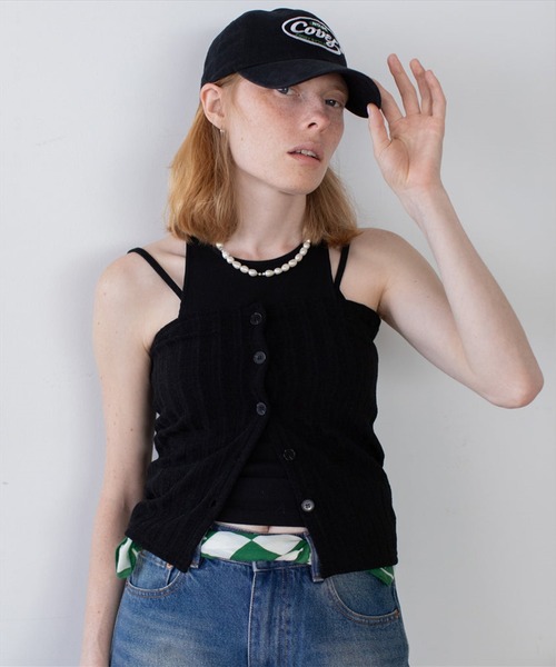 SUWDEE（スーディー）の「rib bustier tops（チューブトップ・レディース・ホワイト/ブラック・FREE）」の3枚目の写真