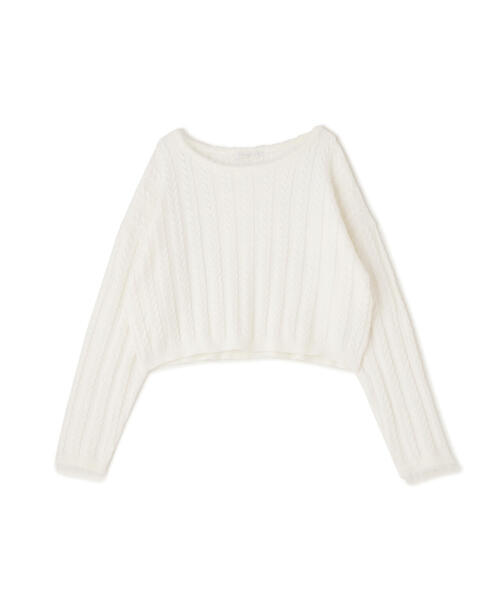 PROPORTION BODY DRESSING（プロポーションボディドレッシング）の「短丈ケーブルニット / 1214270909（ニット/セーター・レディース・ホワイト/グレー/ブルー・FREE）」の6枚目の写真