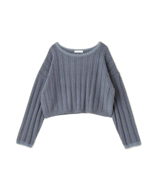 PROPORTION BODY DRESSING（プロポーションボディドレッシング）の「短丈ケーブルニット / 1214270909（ニット/セーター・レディース・ホワイト/グレー/ブルー・FREE）」の18枚目の写真
