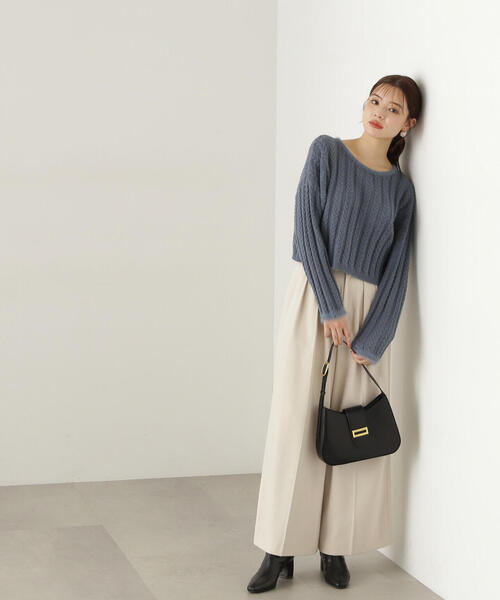 PROPORTION BODY DRESSING（プロポーションボディドレッシング）の「短丈ケーブルニット / 1214270909（ニット/セーター・レディース・ホワイト/グレー/ブルー・FREE）」の20枚目の写真