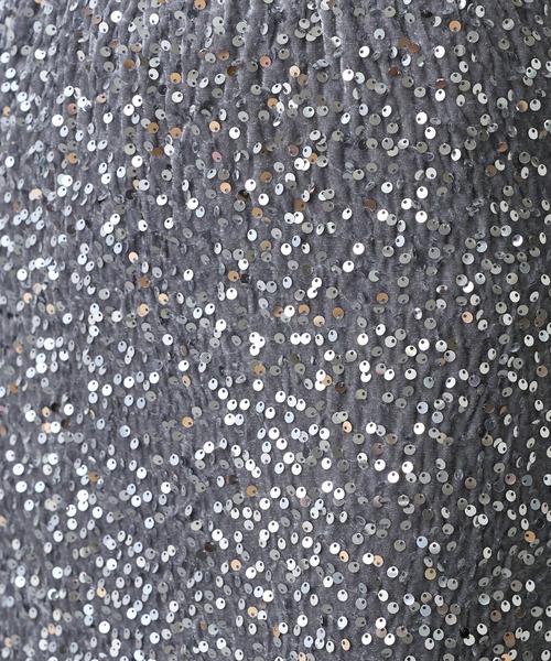 COLONY 2139（コロニートゥーワンスリーナイン）の「スパンコールベロアナロースカート（スカート・レディース・シルバー/ブラック・FREE）」の19枚目の写真