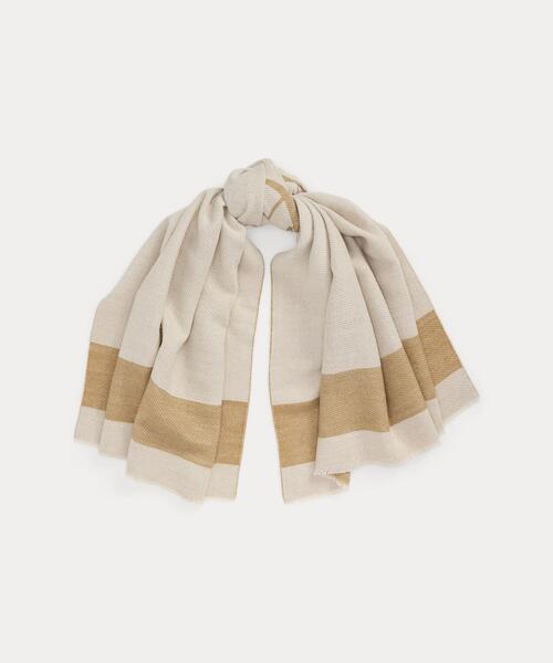 LAUREN RALPH LAUREN ホワイト マフラー POLO RALPH LAUREN WOMENS (Women)のスカーフ・ストール