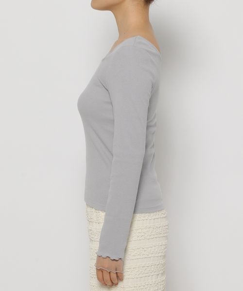 mysty woman(ミスティウーマン)の「チュールレイヤースリーブプルオーバー 152010(Tシャツ/カットソー・レディース・ブラック/グレー/オフホワイト・FREE)」の13枚目の写真