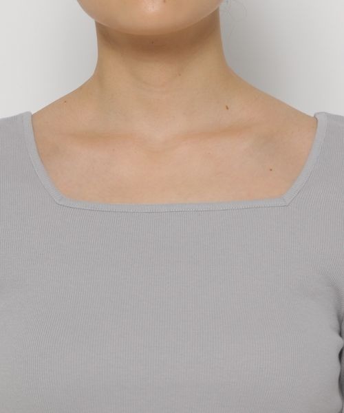 mysty woman(ミスティウーマン)の「チュールレイヤースリーブプルオーバー 152010(Tシャツ/カットソー・レディース・ブラック/グレー/オフホワイト・FREE)」の15枚目の写真