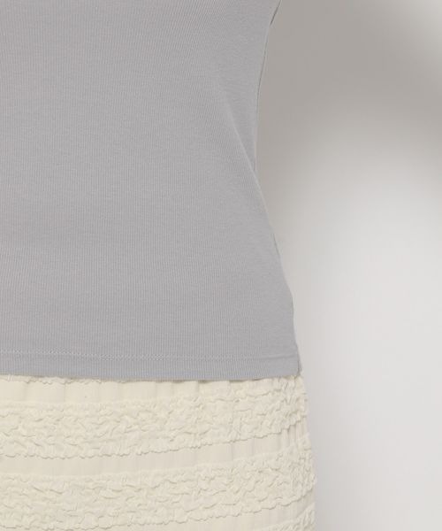 mysty woman(ミスティウーマン)の「チュールレイヤースリーブプルオーバー 152010(Tシャツ/カットソー・レディース・ブラック/グレー/オフホワイト・FREE)」の18枚目の写真