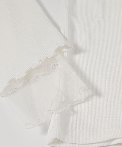 mysty woman(ミスティウーマン)の「チュールレイヤースリーブプルオーバー 152010(Tシャツ/カットソー・レディース・ブラック/グレー/オフホワイト・FREE)」の20枚目の写真