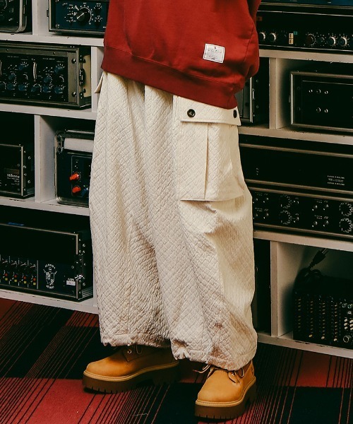 mp12768-Scramble Balloon Wide Cargo Pants　ワイドカーゴパンツ