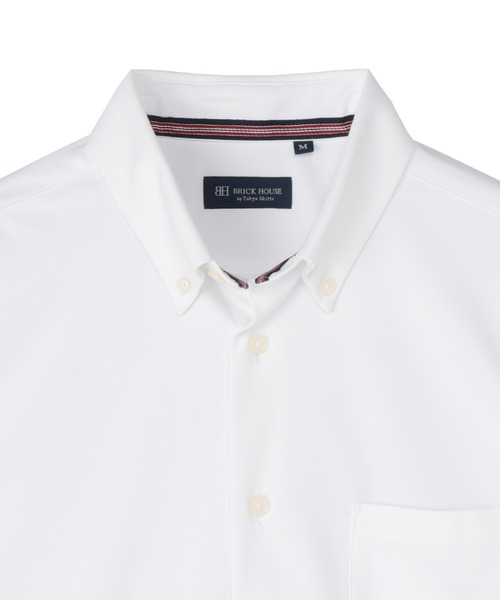 TOKYO SHIRTS（トウキョウシャツ）の「形態安定ノーアイロン カラーテープ ボタンダウン 長袖カジュアルシャツ（シャツ/ブラウス・メンズ・ホワイト・LL/M/L）」の3枚目の写真