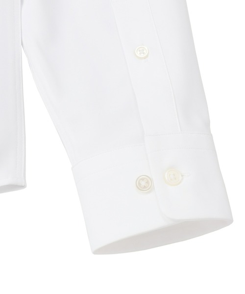 TOKYO SHIRTS（トウキョウシャツ）の「形態安定ノーアイロン カラーテープ ボタンダウン 長袖カジュアルシャツ（シャツ/ブラウス・メンズ・ホワイト・LL/M/L）」の4枚目の写真