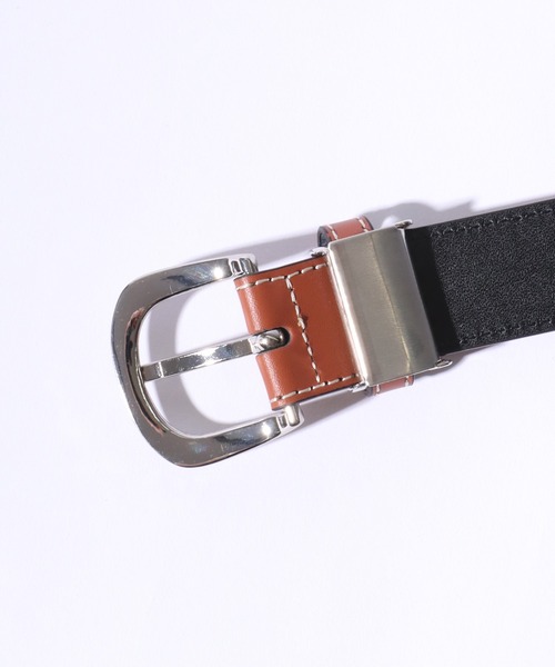 セール】SOMETHING/サムシング 本革 30mm パンチングレザーベルト