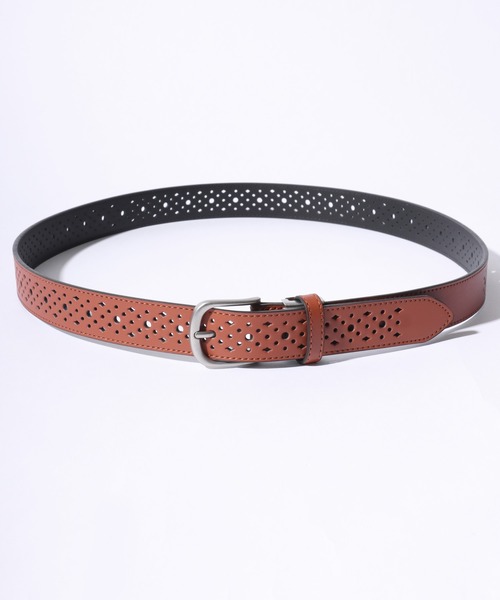 SOMETHING（サムシング）の「SOMETHING/サムシング 本革 30mm パンチングレザーベルト（ベルト・レディース・ブラック/ブラウン系その他/ブラウン系その他2/ブラック系その他/レッド系その他/レッド/ダークブラウン/ブラウン・FREE）」の18枚目の写真