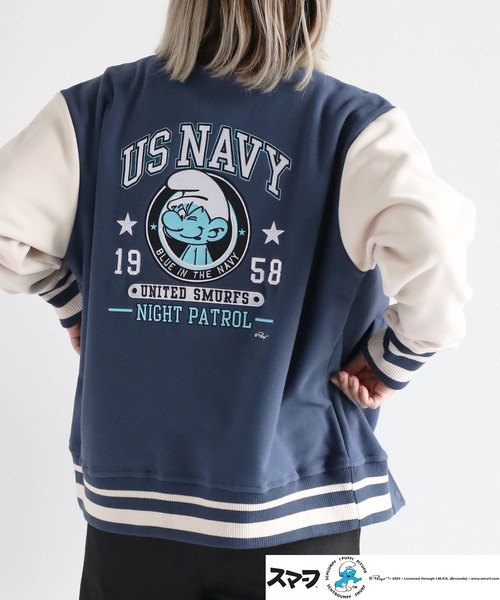 cepo（セポ）の「【SMURFS/スマーフ】スマーフスタジャン（スタジャン・レディース・ライトブルー・L/M）」の7枚目の写真