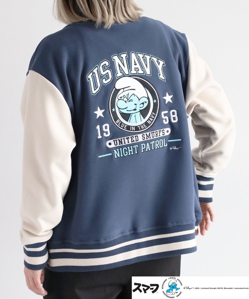 cepo（セポ）の「【SMURFS/スマーフ】スマーフスタジャン（スタジャン・レディース・ライトブルー・L/M）」の5枚目の写真