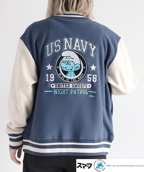 cepo（セポ）の「【SMURFS/スマーフ】スマーフスタジャン（スタジャン・レディース・ライトブルー・L/M）」の6枚目の写真