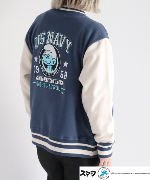 cepo（セポ）の「【SMURFS/スマーフ】スマーフスタジャン（スタジャン・レディース・ライトブルー・L/M）」の8枚目の写真