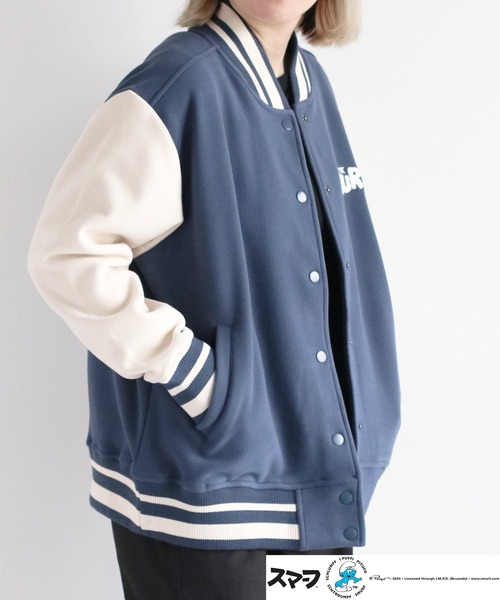 cepo（セポ）の「【SMURFS/スマーフ】スマーフスタジャン（スタジャン・レディース・ライトブルー・L/M）」の9枚目の写真